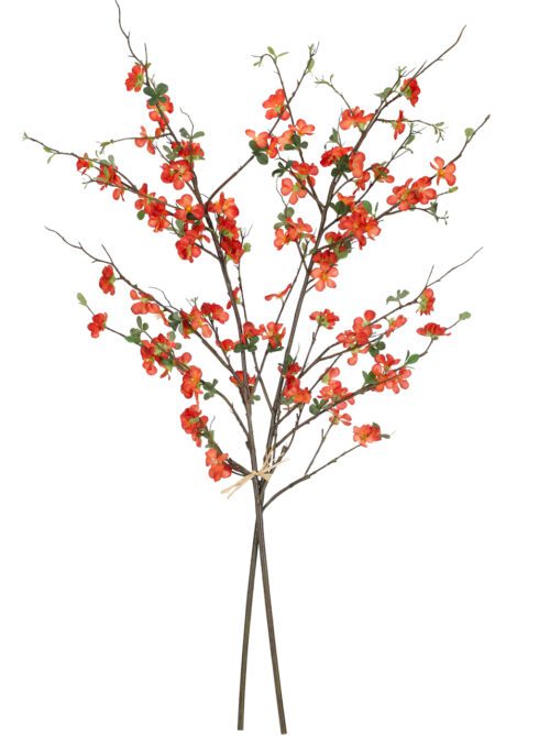 Mazzolino anemone e fiorellini artificiali c/fiocco in raso (54.42