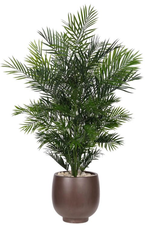 Area Palm, UV Outdoor Greenery, Faux Floor Plant, 61"
