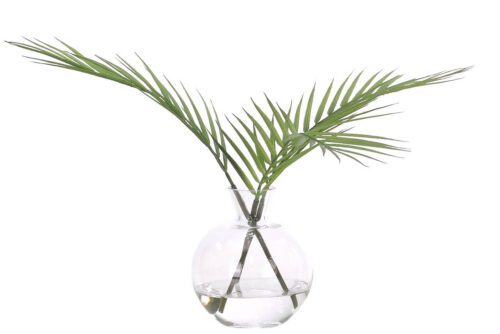 Palm Frond, Faux Watergarden, 13"