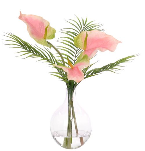 Anthurium, Faux Watergarden, 21"