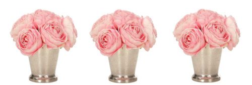 Rose, Set of 3, Faux Watergarden, 6"