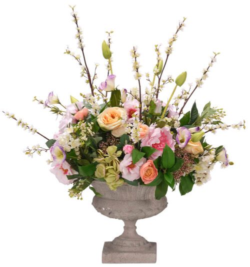 Hydrangea Rose, Faux Arrangement, 30"