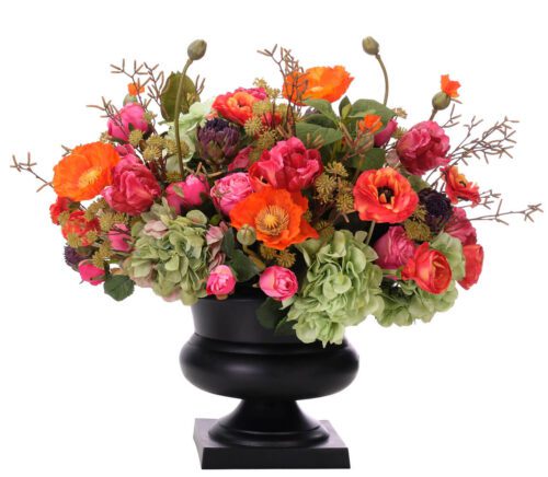 Poppy, Tulip, Faux Arrangement, 28"