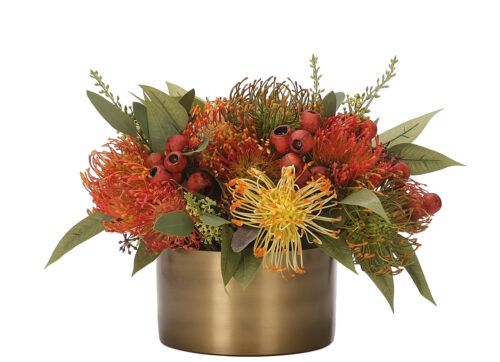 Protea, Faux Arrangement, 11"