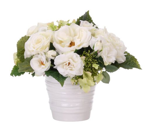 Rose, Faux Arrangement, 13"