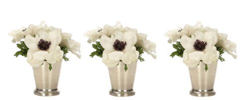 Anemone, Set of 3, Faux Watergarden, 6"
