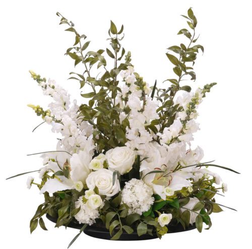 Lily, Rose, Faux Arrangement, 24"