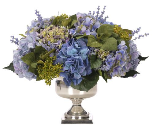 Hydrangea, Faux Arrangement, 17"