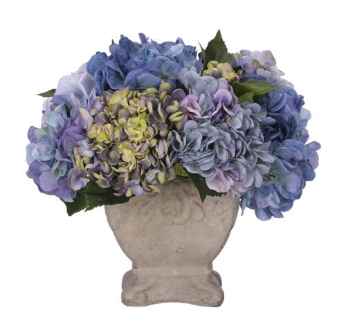 Hydrangea, Faux Arrangement, 14"