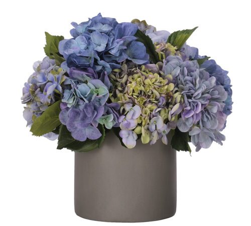 Hydrangea, Faux Arrangement, 15"