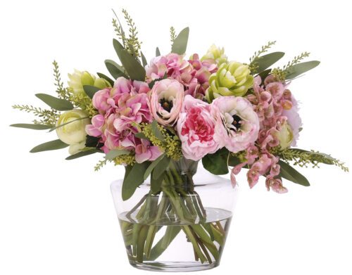 Peony Ginger, Faux Watergarden, 16"