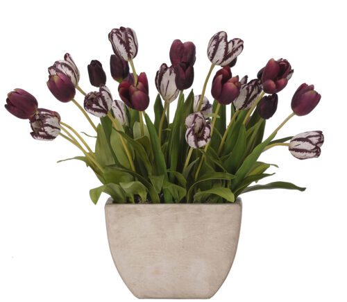 Tulip, Faux Arrangement, 21" (Final Sale)