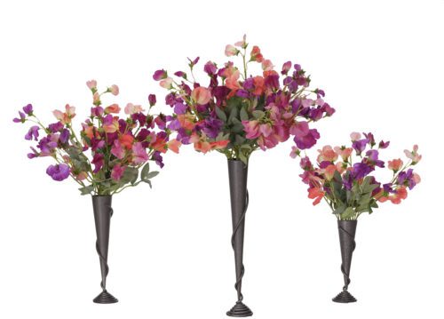 Sweetpea, Set of 3, Faux Arrangement, 21" (Final Sale)