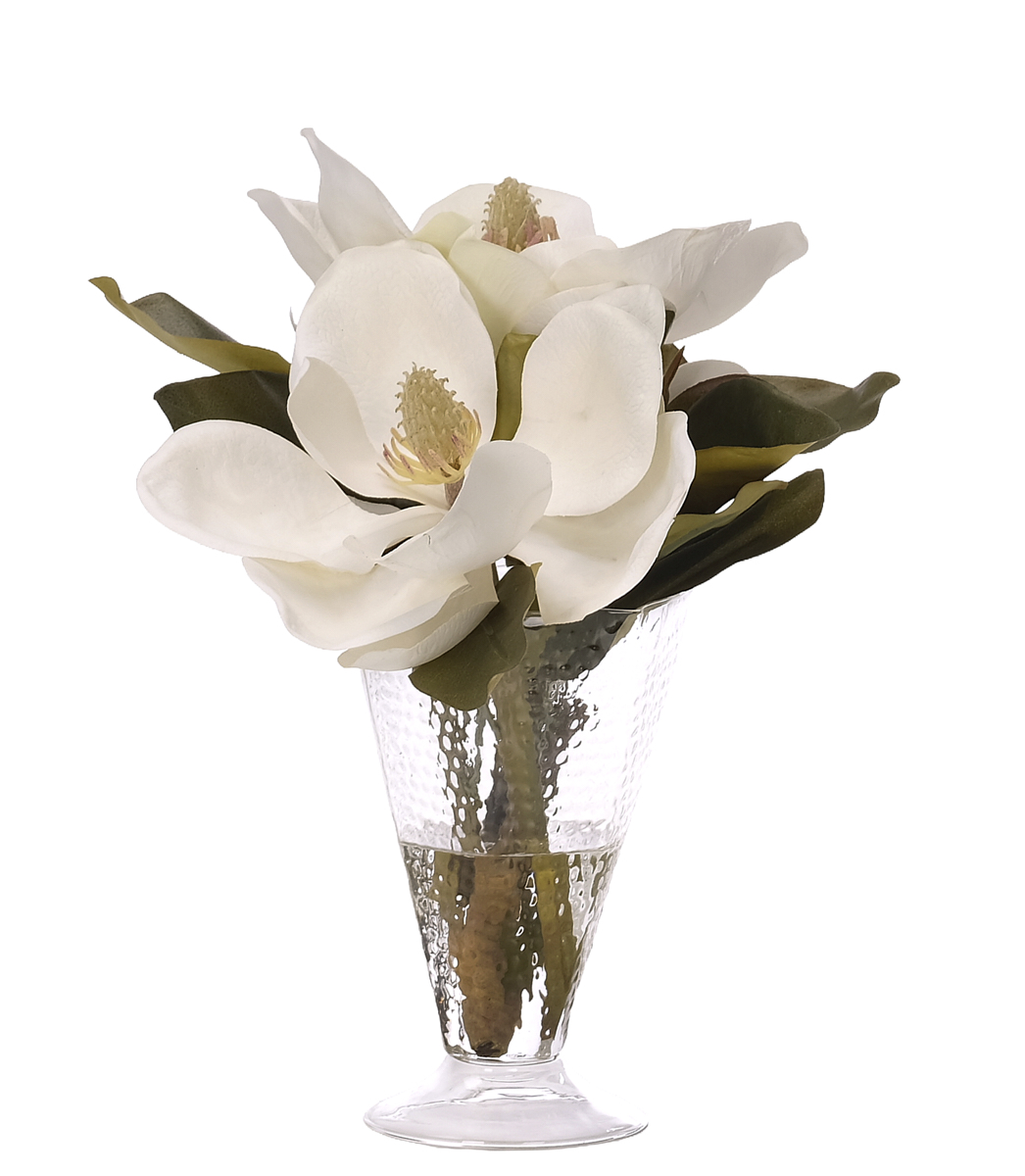 Magnolia Foliage, Faux Watergarden, 12″