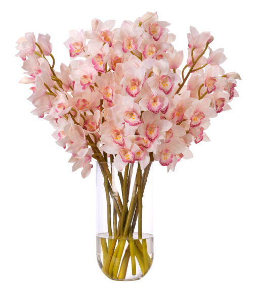 Cymbidium Orchid, Faux Watergarden, 35"