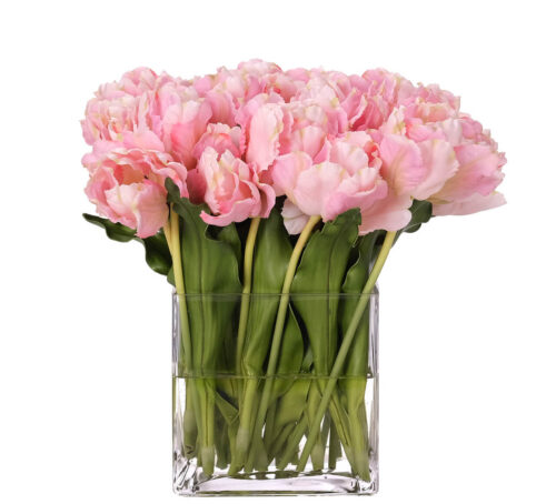 Real-Touch Tulip, Faux Watergarden, 14"