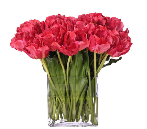 Real-Touch Tulip, Faux Watergarden, 14"