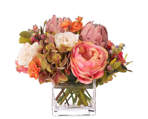 Rose Protea, Faux Watergarden, 10"