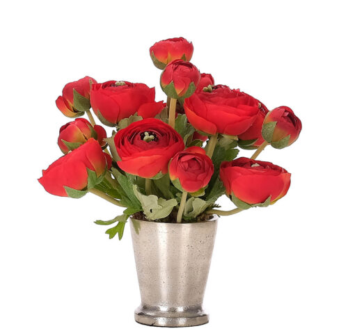 Ranunculus, Faux Arrangement, 9"