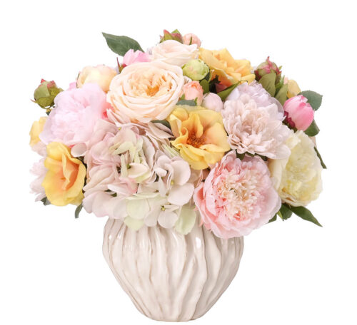 Peony Rose, Faux Arrangement, 14"