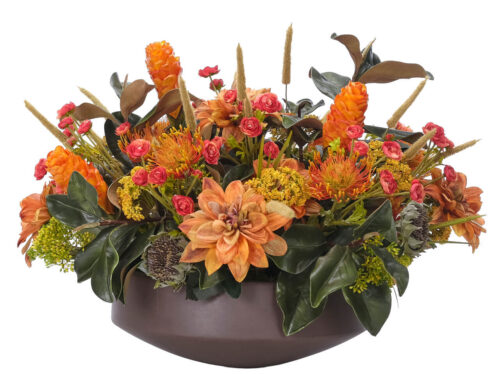 Dahlia Protea, Faux Arrangement, 22"