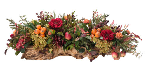 Zinnia Fruit, Faux Arrangement, 13"