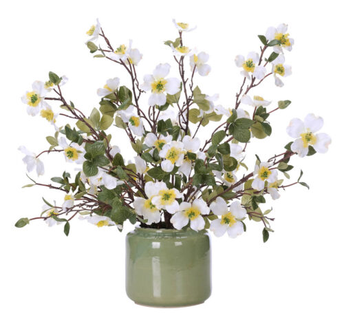 Dogwood Branch, Faux Arrangement, 25"