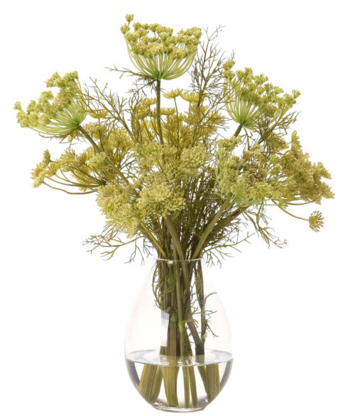 Queen Anne's Lace, Faux Watergarden, 19"