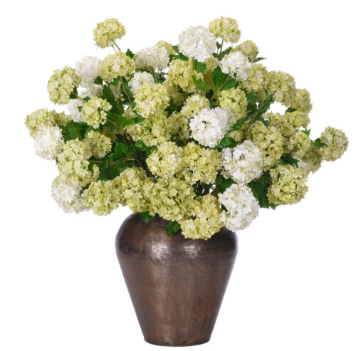 Snowball Hydrangea, Faux Arrangement, 30"