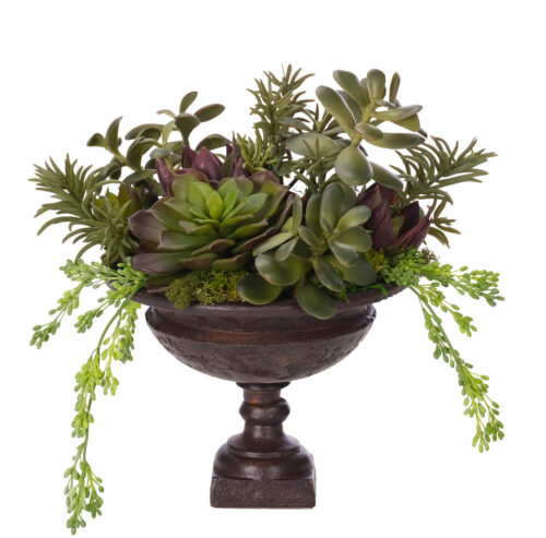 Succulent, Faux Arrangement, 14"