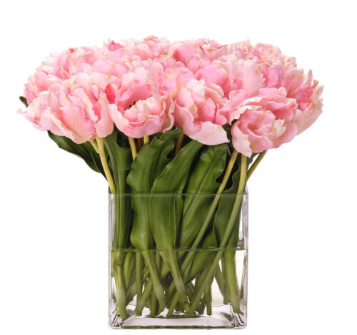 Real-Touch Tulip, Faux Watergarden, 14"