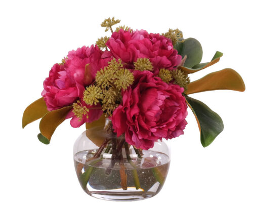 Peony, Faux Watergarden, 9"