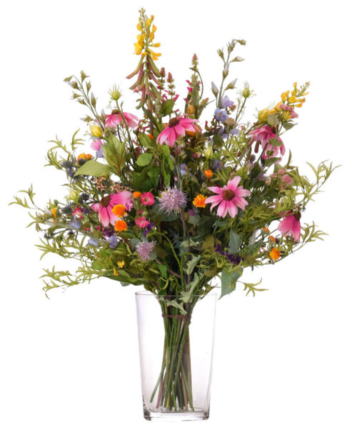 Daisy Wildflowers, Faux, Drop In, 32"