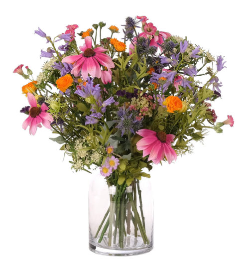 Daisy Blue Bell, Faux, Drop In, 18"