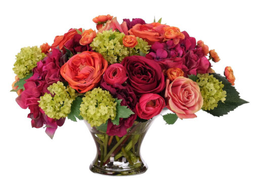 Rose Ranunculus, Faux Watergarden, 12"