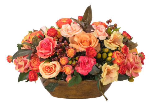 Rose, Faux Arrangement, 13"