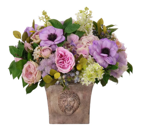 Rose Anemone, Faux Arrangement, 16"