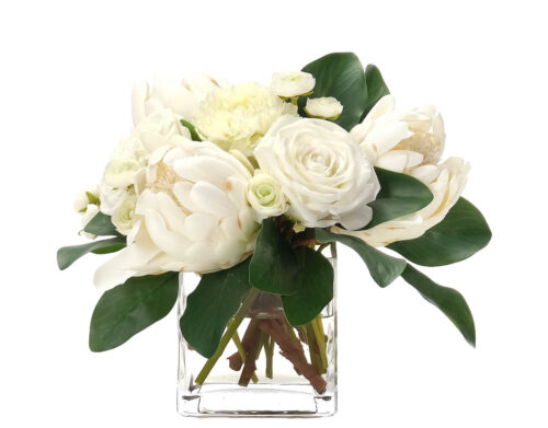 Protea Rose, Faux Watergarden, 9"