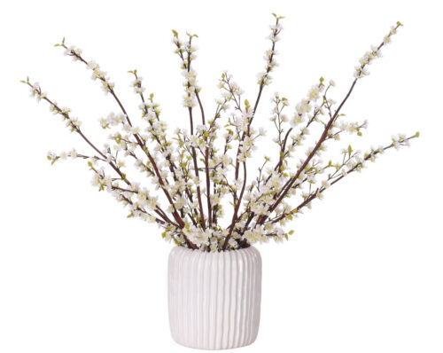 Plum Blossom, Faux Watergarden, 24"