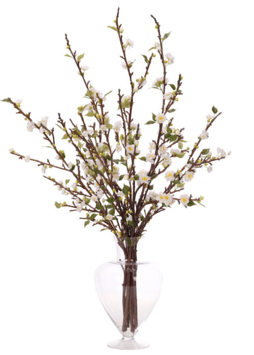 Prunus Branch, Faux, Drop In, 48"