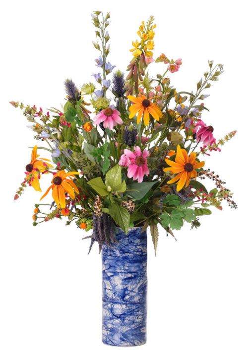 Daisy Thistle, Faux Arrangement, 32"