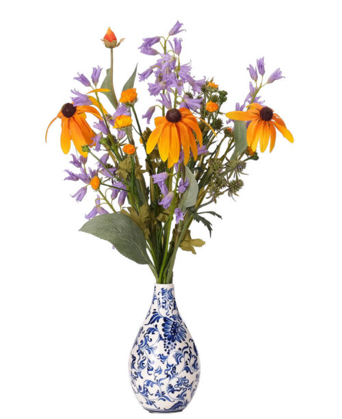 Daisy Blue Bell, Faux Watergarden, 20"