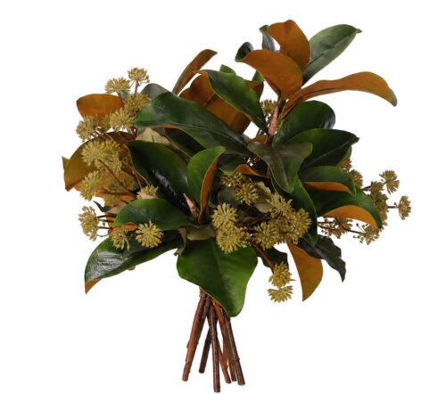 Magnolia Foliage, Drop In, Faux, 19"