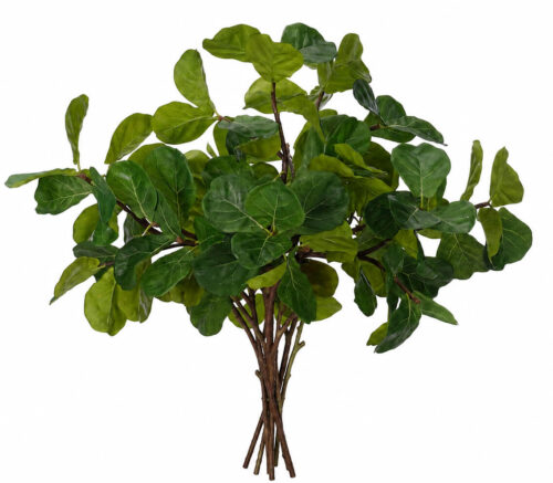 Button Leaf Branch, Drop In, Faux, 25"