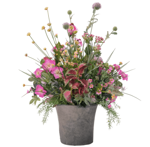 Coleus Petunia, Faux Arrangement, 32"
