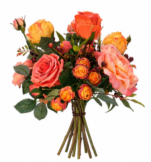 Rose Peony, Drop In, Faux, 15"