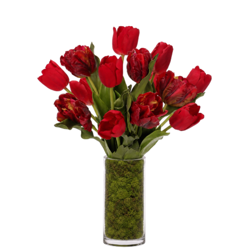 Tulip, Faux Moss Garden, 20"