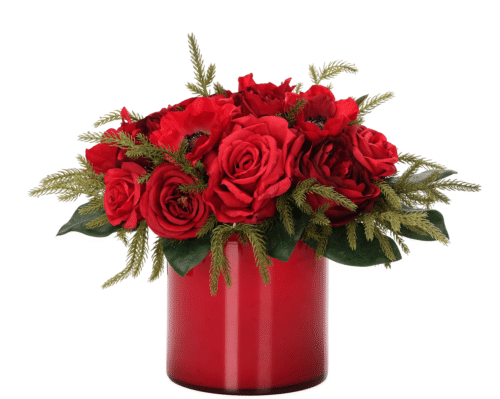 Rose Anemone, Faux Arrangement, 14"