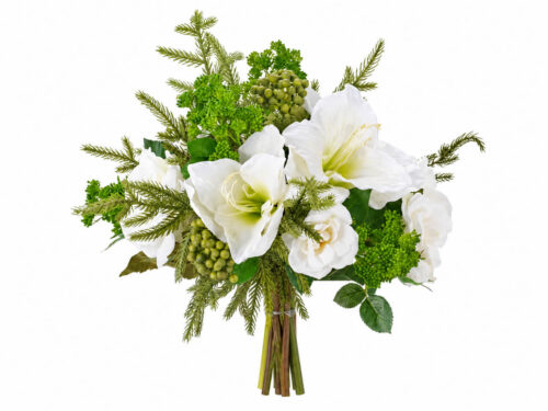 Amaryllis Rose, Drop In, Faux, 15"