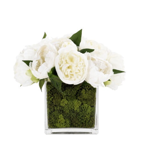 Peony, Faux Moss Garden, 9"